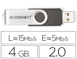 Memoria Flash Q-Connect USB 2.0 4 GB